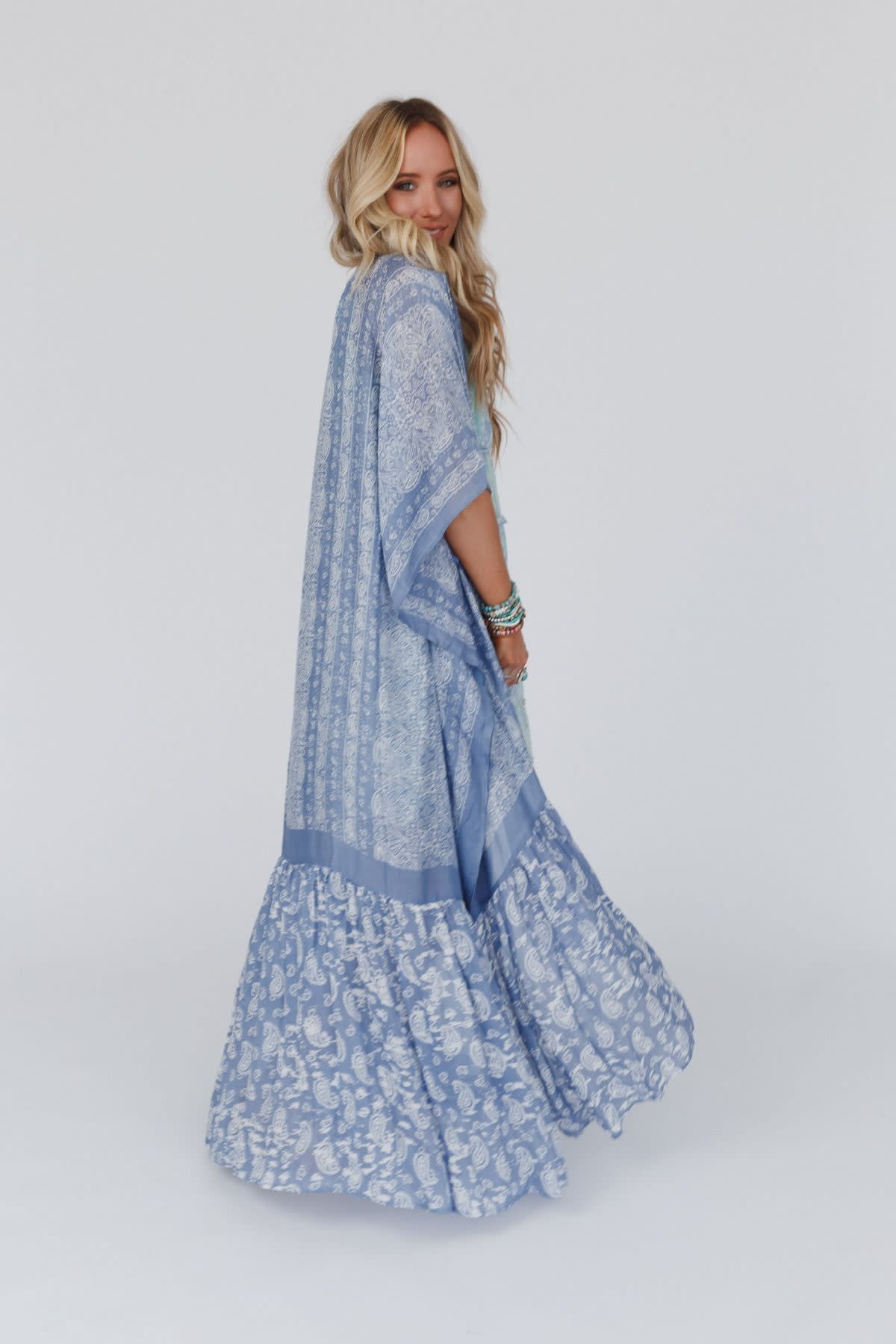 Paisley Tapestry Free Flow Duster Kimono