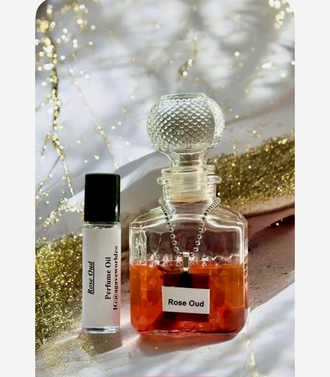 Rose Oud Fragrance Oil/ Alcohol Free/ Oil Roll -On Bottle