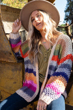 Wrapped up in Color Knit Cardigan